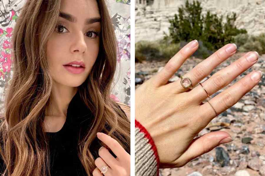 Hollywood actress Lily Collins is devastated after losing her engagement ring worth rupees 67 lacs.