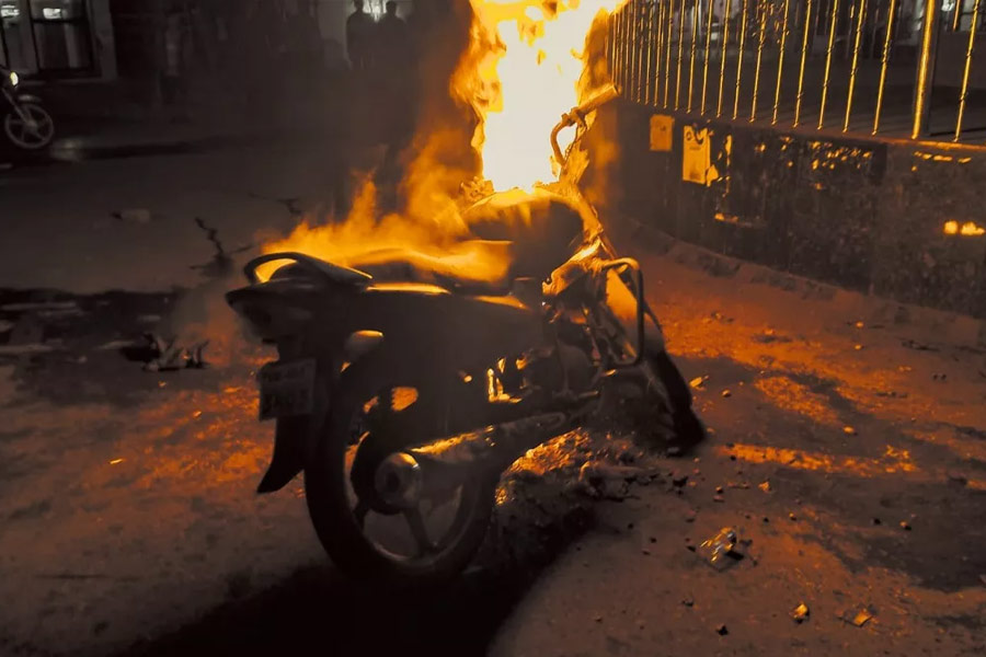 Representational Image of Motorbike on fire