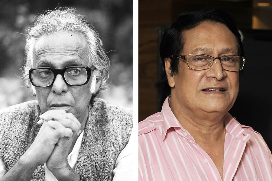 Image of director Mrinal Sen and Actor Ranjit Mallick