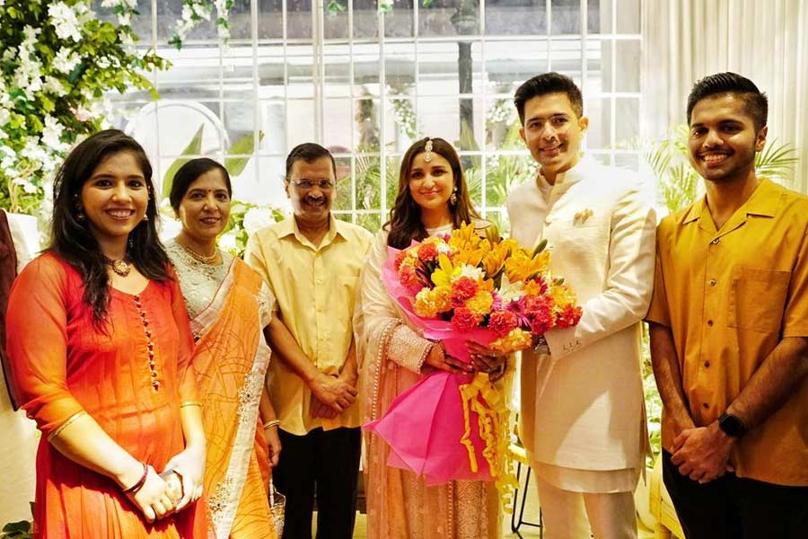 Parineeti Chopra and Raghav Chadha engagement