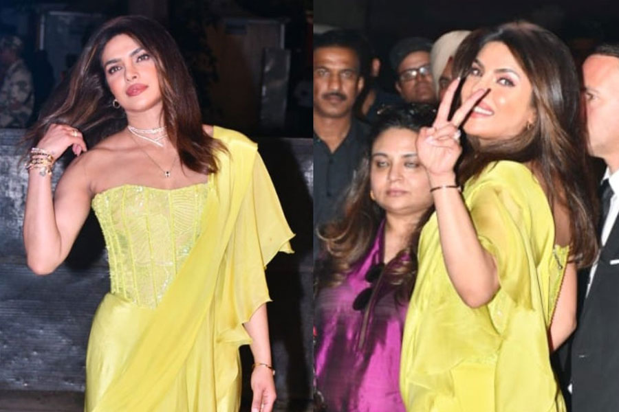 Priyanka Chopra Jonas in Parineeti Chopra and Raghav Chadha engagement