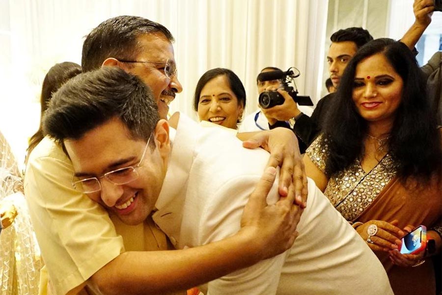 Parineeti Chopra and Raghav Chadha engagement
