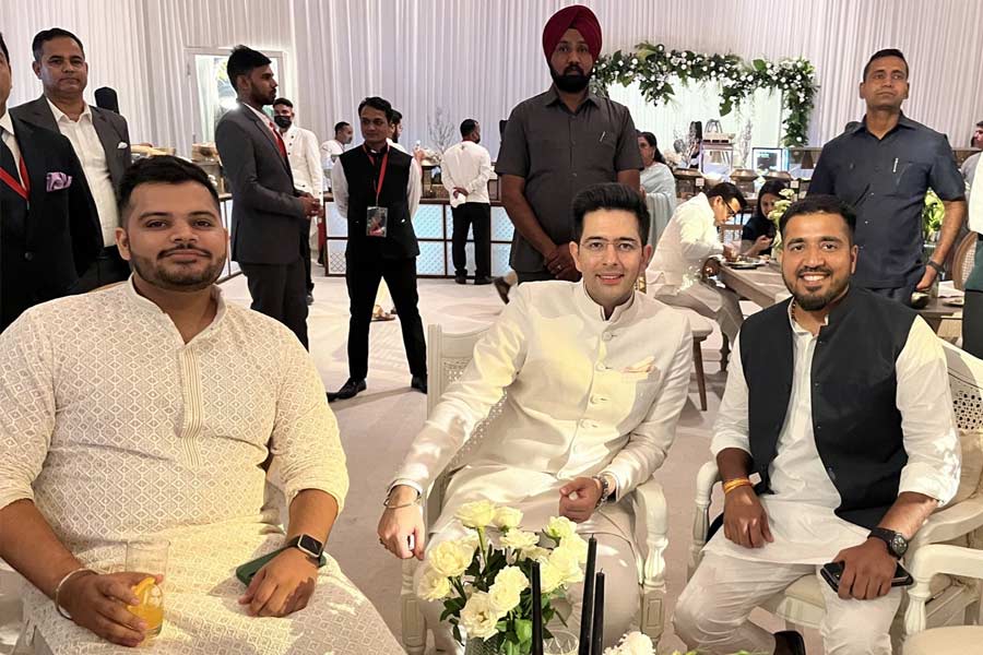 Parineeti Chopra and Raghav Chadha engagement
