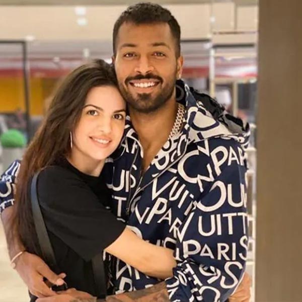 Hardik Pandya and Nataša Stanković