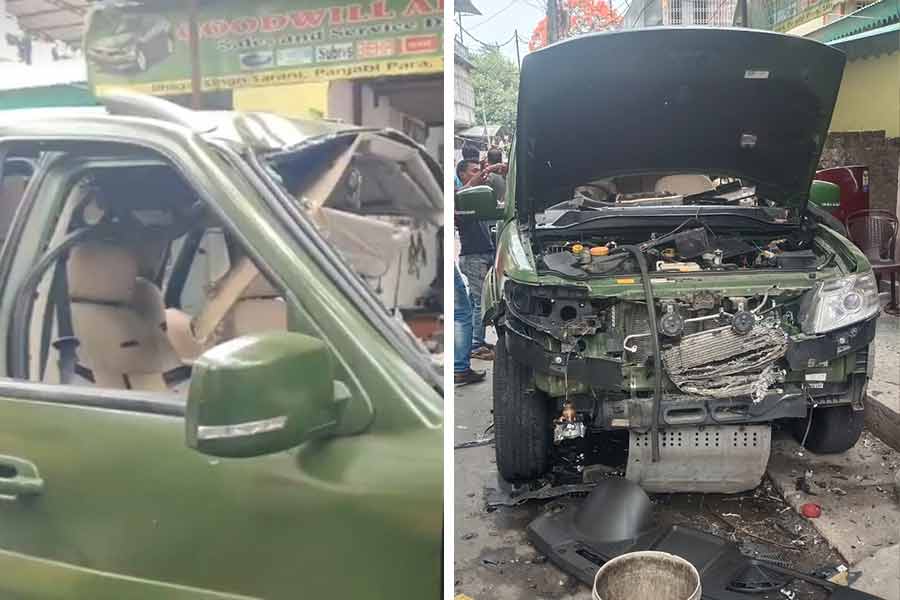 Some people allegedly injured due to a blast in an army car at Siliguri
