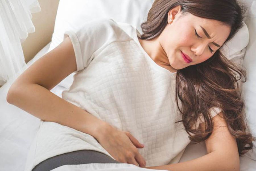 Image of abdominal pain.