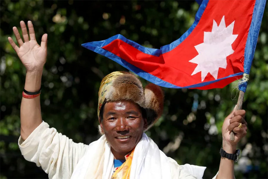 Nepalese mountaineer Kami Rita Sherpa