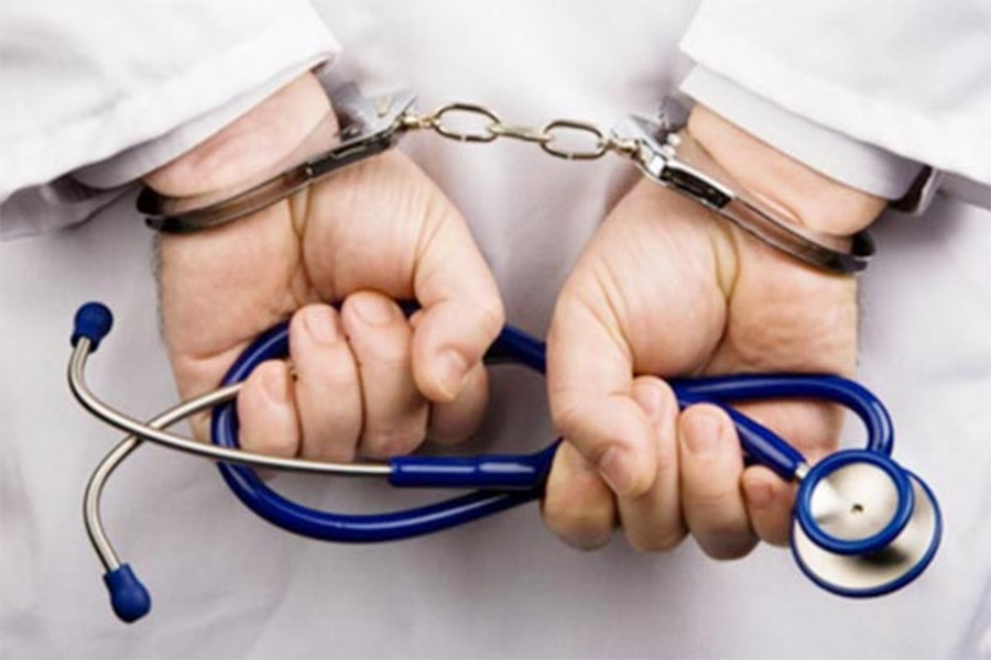 Representation image of a doctor arrested