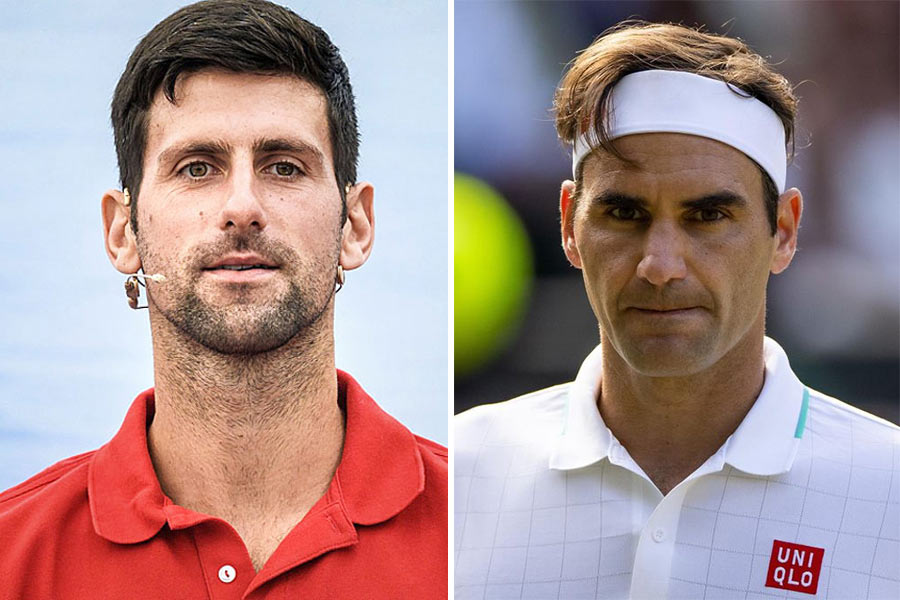 An image of Novak Djokovic and Roger Federer