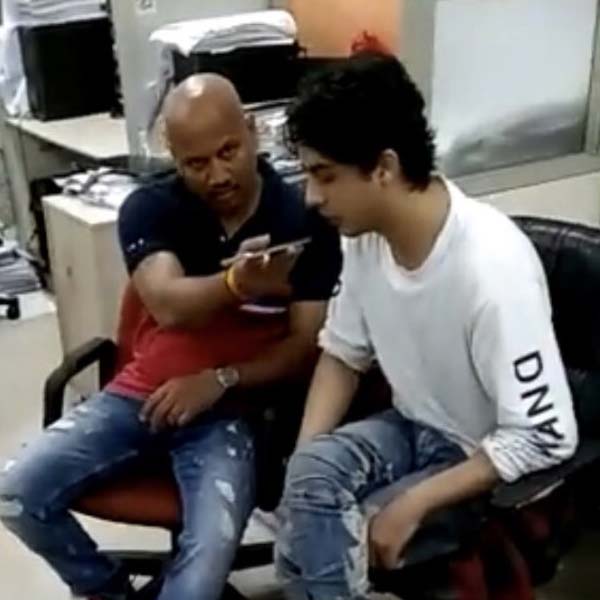 Photo of KP Gosavi  and aryan khan