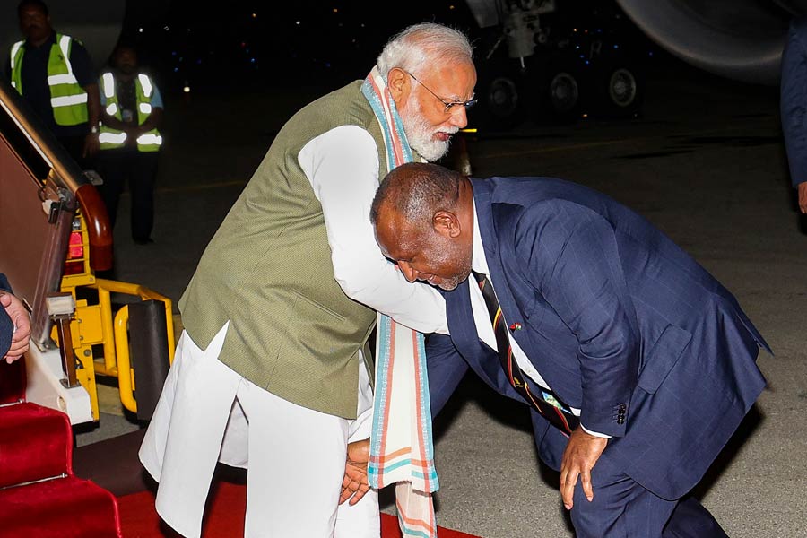 photo of PM Narendra Modi and James Marape