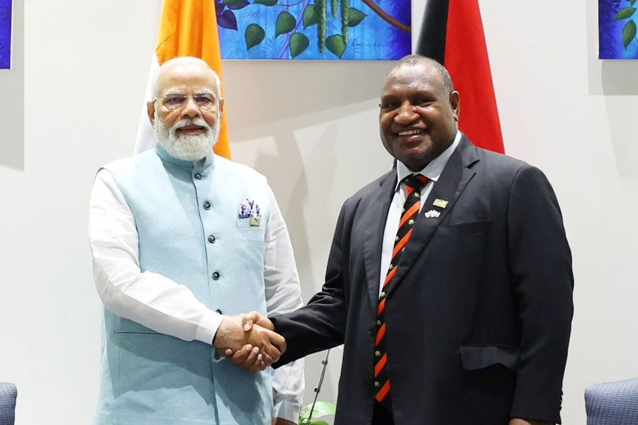 photo of PM Narendra Modi and James Marape