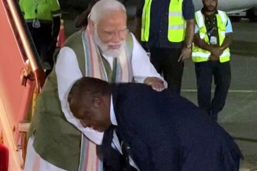 photo of PM Narendra Modi and James Marape