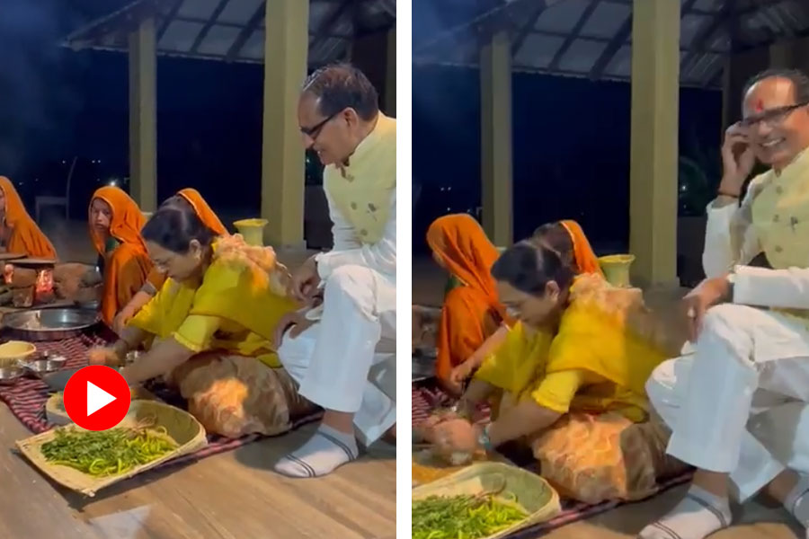 Shivraj Singh Chouhan shares cooking video with wife cong takes jibe with cylinder
