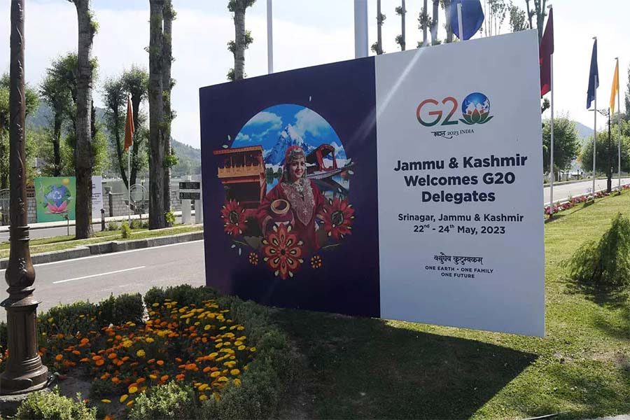 An image of G20 summit in Kashmir