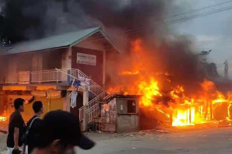 violence erupts in Manipur, one killed, two injured in Bishnupur district