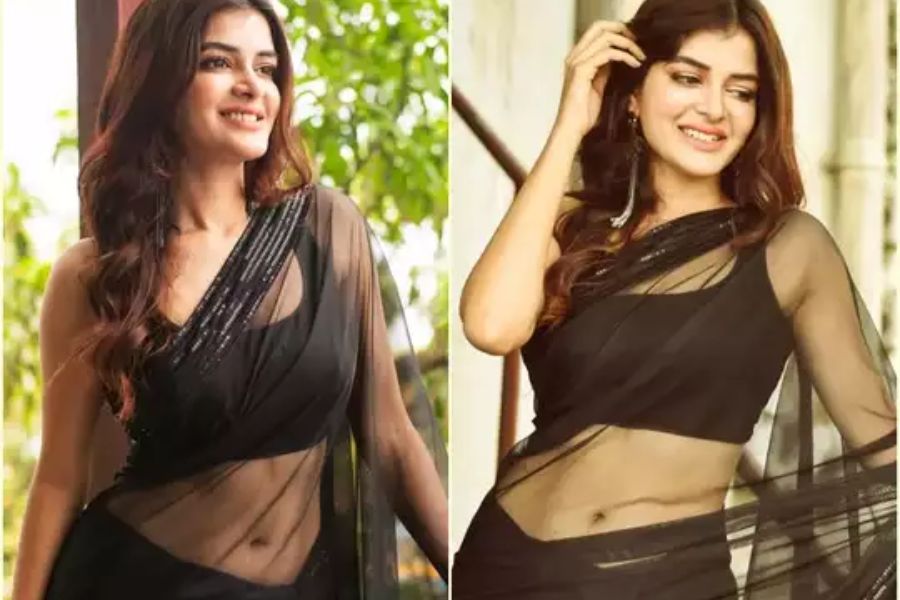 ফ্লোরাল প্রিন্টের ব্লাউজ দিয়ে এই শাড়ি পরলে বেশ সুন্দর দেখতে লাগে