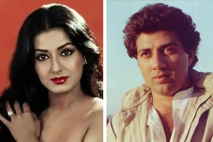 Moushumi Chatterjee and Sunny Deol