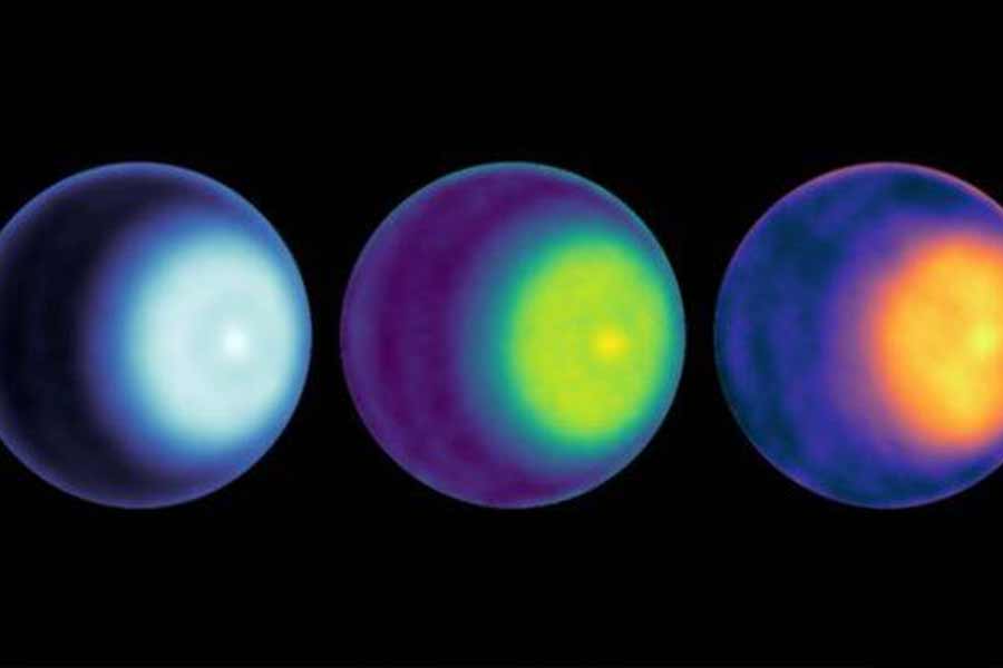 NASA witnesses polar cyclone in Uranus for the first time.