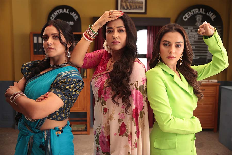 Priyanka Sarkar, Sohini Sarkar and Nusrat Faria