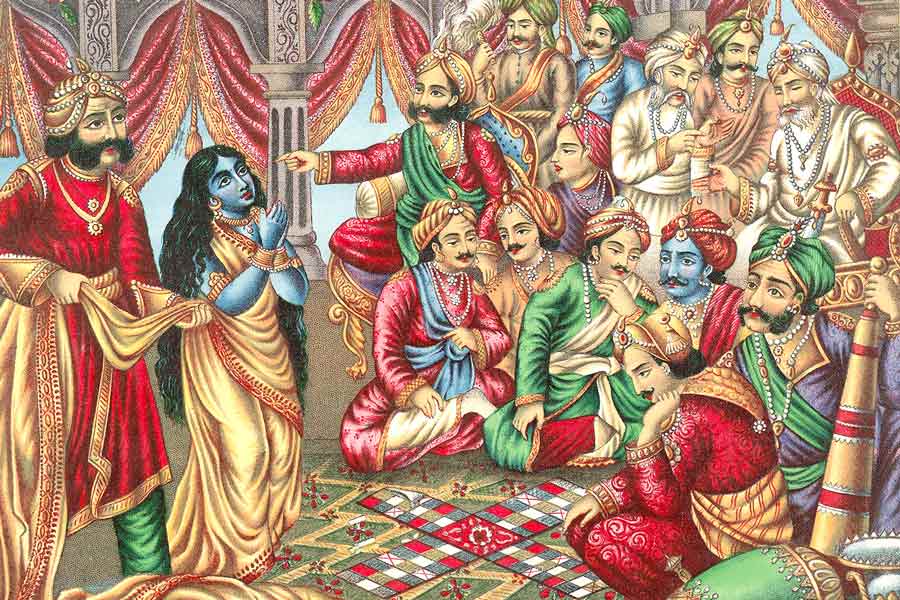 An image of a scene of Mahabharata
