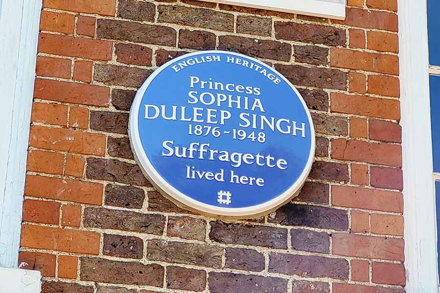 An image of Princess Sophia Duleep Singh’s London home honoured with commemorative Blue Plaque 