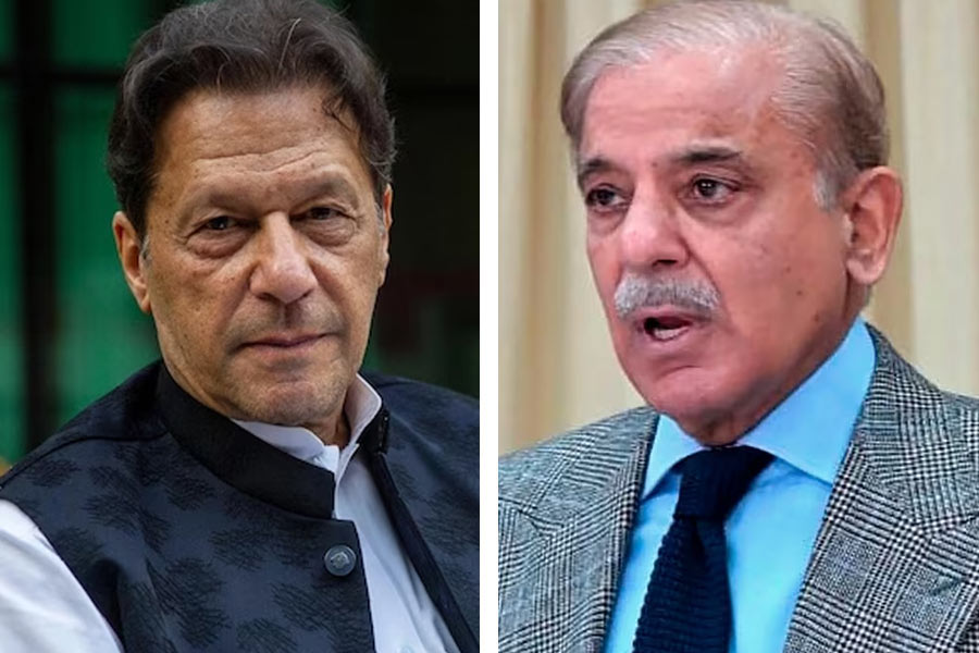 An image of Imran Khan and Shahbaz Sharif