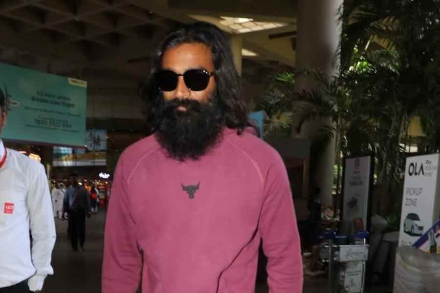 South Indian actor Dhanush looks unrecognizable in his Captain Miller look in the airport.