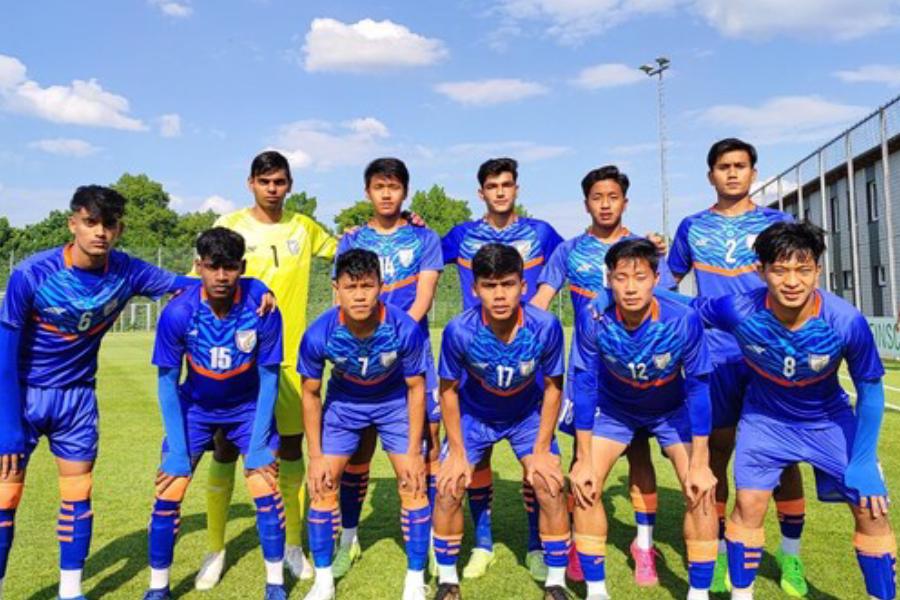 picture of U17 Indian football team