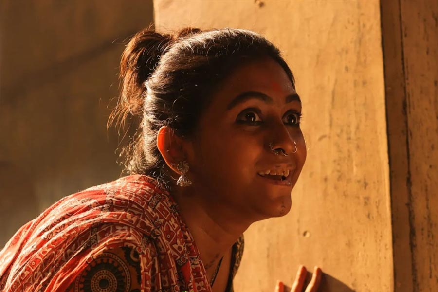 Sneha as Lachmi in web series Indubala Bhater hotel