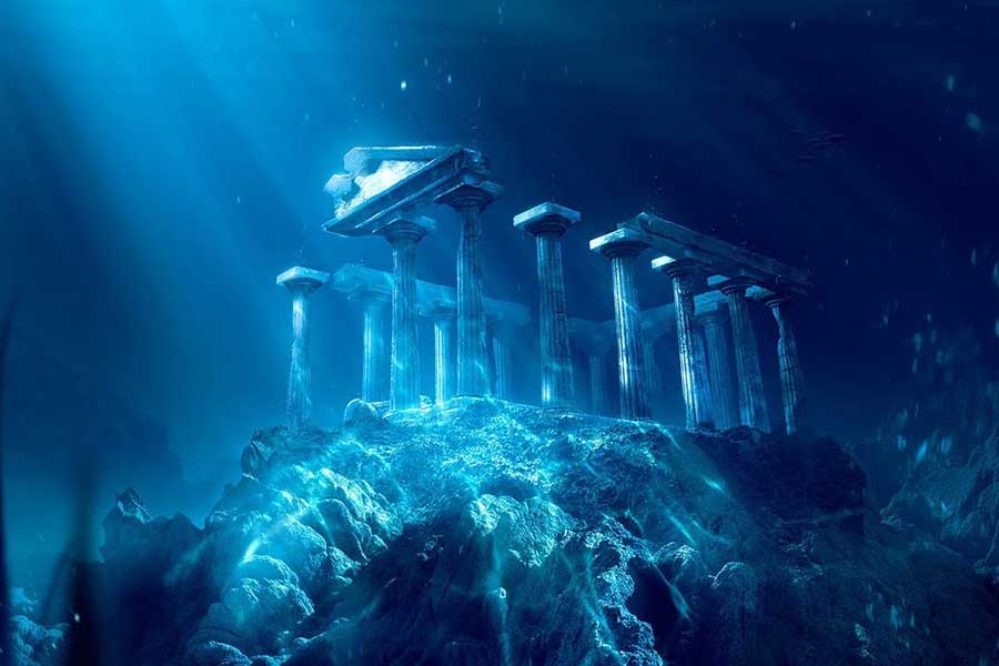 Greece Treasures and hidden underwater building found in Salamis island