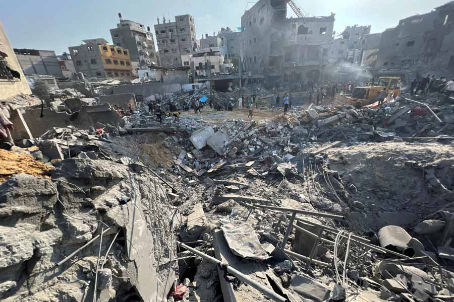 Hamas claimed 195 Palestinians killed in Israeli attacks on Gaza refugee camp
