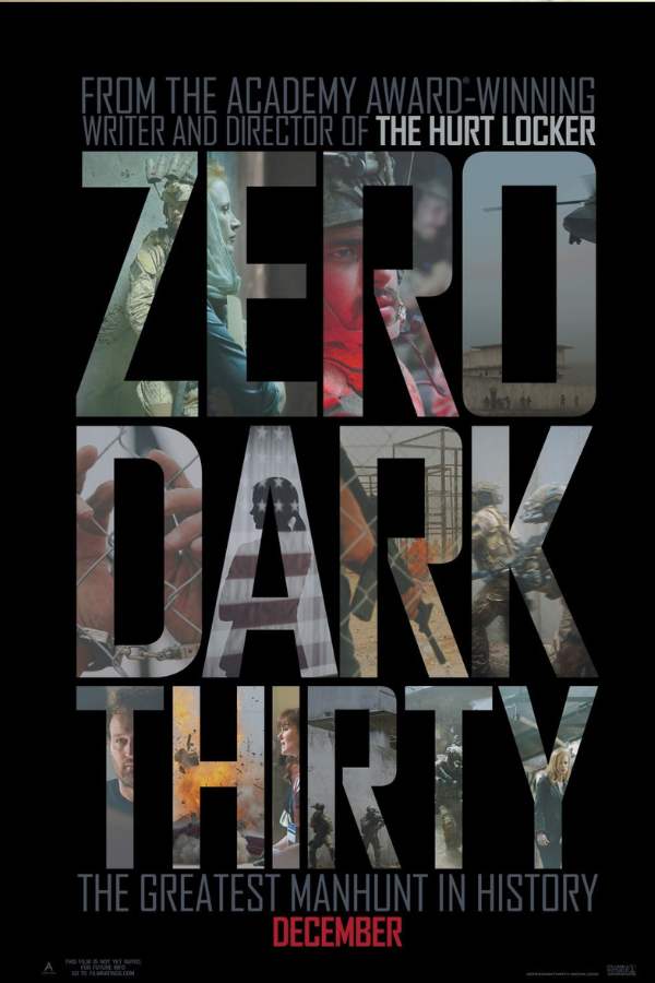 ৫. জিরো ডার্ক থার্টি -  মুক্তির সাল - ২০১২।  ভাষা - ইংরেজি।  পরিচালক - ক্যাথরিন বিগেলো।  প্রধান অভিনেতা-অভিনেত্রী - জেসিকা চ্যাস্টেইন, জেসন ক্লার্ক, কাইল চ্যান্ডলার, প্রমুখ। সিনেমাটি যে যুদ্ধ-কেন্দ্রিক - ২০০১-এর ৯/১১'এ আল কায়দা জঙ্গিদের নিউইয়র্কে ওয়ার্ল্ড ট্রেড সেন্টারের 'টুইন টাওয়ার' ওসামা বিন লাদেনের জন্য প্রায় এক দশকব্যাপি আন্তর্জাতিক অনুসন্ধানকে কেন্দ্র করে বানানো বিতর্কিত একটি ছবি।  তাৎপর্য - দলীয়করণের অভিযোগে এটি এক বিতর্কিত সিনেমা। তৎকালীন মার্কিন প্রেসিডেন্ট ওবামা-র বিরোধীদের দাবি ছিল, তাঁকে দ্বিতীয় বার দেশের প্রধান বানানোর প্রচারের জন্য ঠিক ওই বছরের অক্টোবর মাসে আমেরিকার নির্বাচনের সময়েই সিনেমাটির মুক্তি ঘটানো হয়েছে।