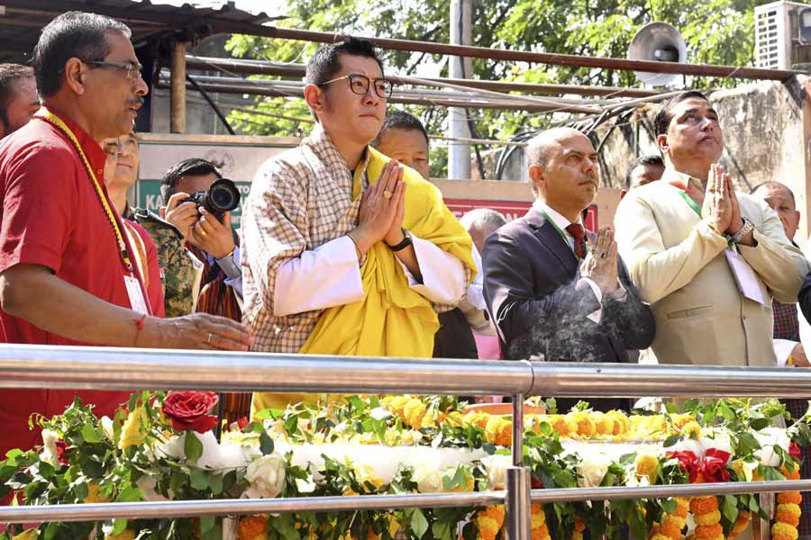 Bhutan King Jigme Khesar Namgyal Wangchuk arrives in India