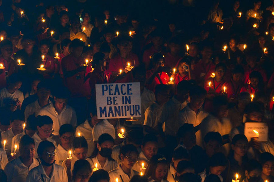 An image of Manipur Protest