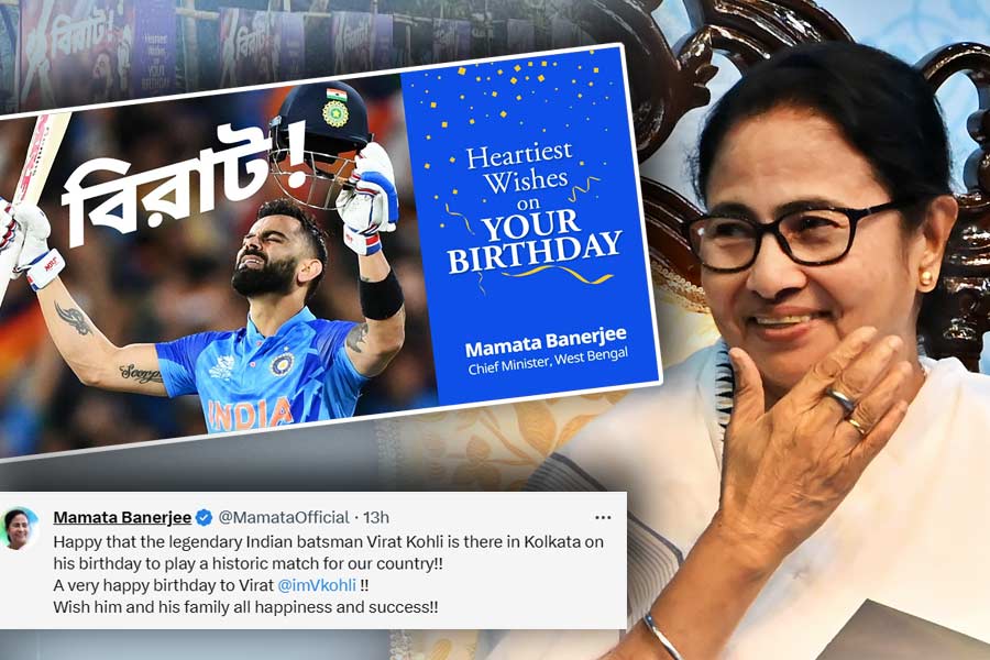Virat Kohli birthday: Wish of Mamata Banerjee & Politics in Social Media.