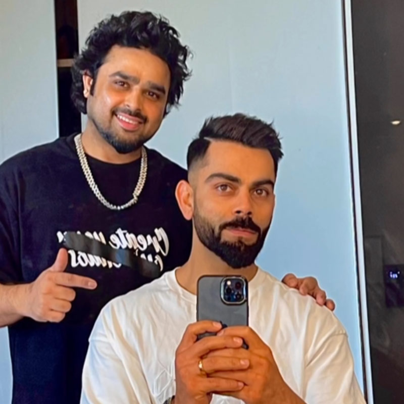 How much Virat Kohli spend on hair cutting and who does it