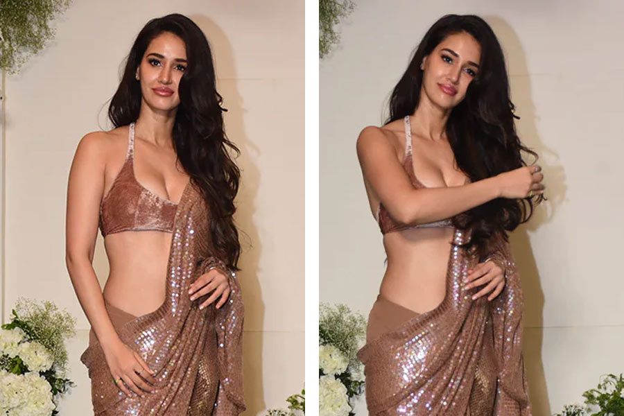 Disha Patani brutally trolled for her brown saree which she wearing in Manish Malhotra diwali party