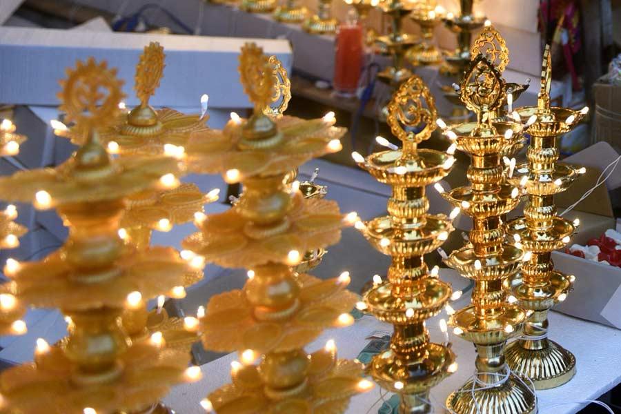 Where to get colorful lights for Diwali.