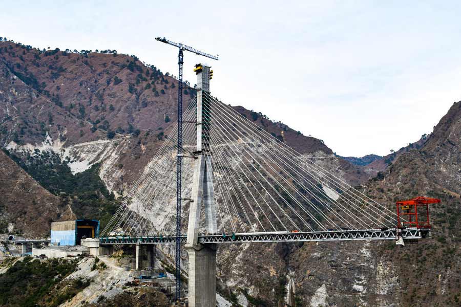 India’s first cable-stayed railway bridge is almost completed 