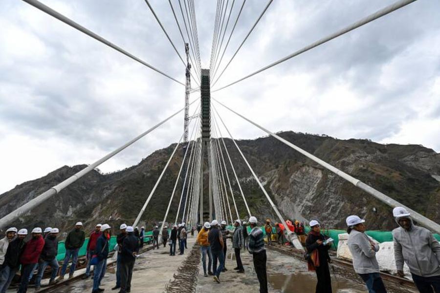 India’s first cable-stayed railway bridge is almost completed 