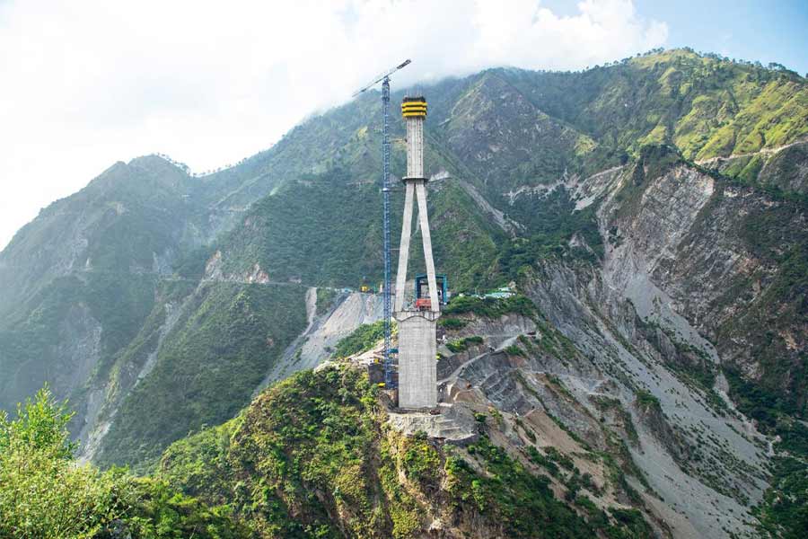 India’s first cable-stayed railway bridge is almost completed 