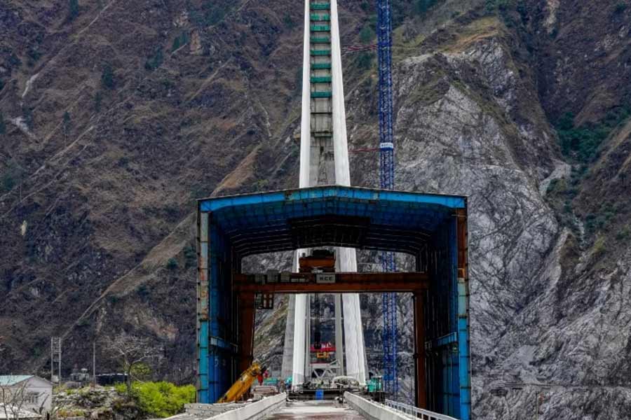 India’s first cable-stayed railway bridge is almost completed 