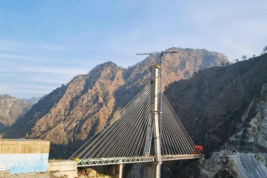 India’s first cable-stayed railway bridge is almost completed 