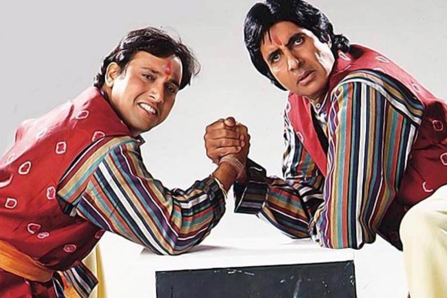 Govinda and Amitabh Bachchan