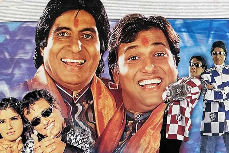 Govinda and Amitabh Bachchan