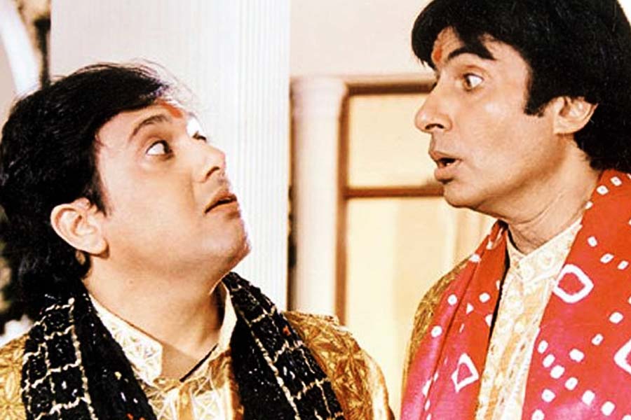 Govinda and Amitabh Bachchan