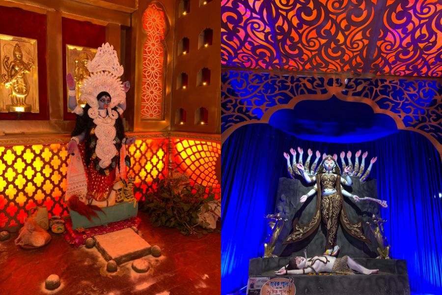 প্রতিমা তৈরি করেছেন শম্ভু পাল।