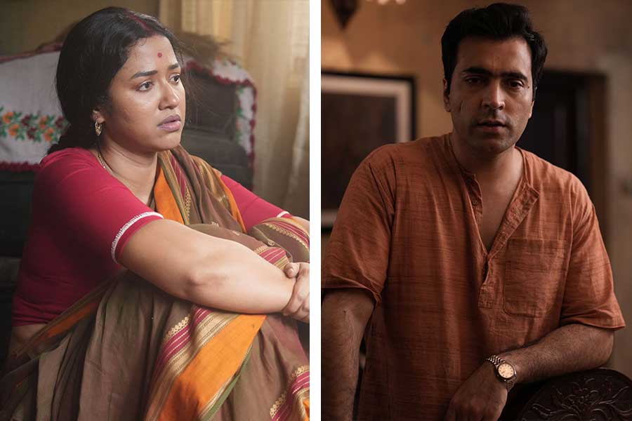 ‘কাবুলিওয়ালা’ ছবিতে আবীর এবং সোহিনীর লুক।