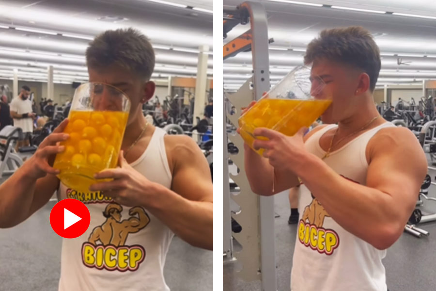 YouTuber Drinks 100 Raw Eggs to Celebrate 100K Followers.